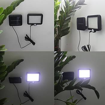 56 Led Solar Hareket Sensrl Su Geirmez Gvenlik Lambas