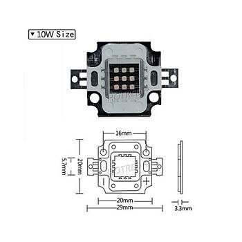 10W High Power 395-400nm Ultra Violet ip Led + Driver Adaptr Set