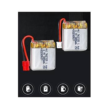 Lipo Pil 3.7V 380mAh 25C Dron ve RC Model Bataryası HX2.54 Soket