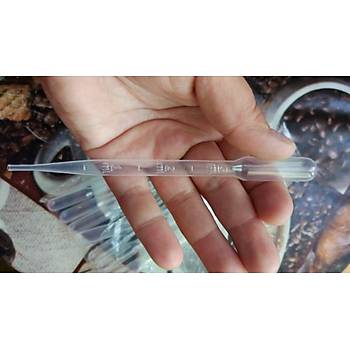 3 ml Damlalk Pastr Damlalk Pipet 20 Adet Set 14.4 cm Tek Kullanmlk effaf PE