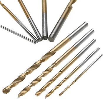Titanyum Kaplama HSS Matkap Ucu 50 Adet Set Yüksek Kaliteli 1 /1.5 /2 /2.5/3mm 