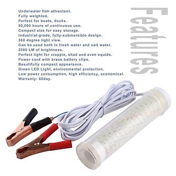 Sualtı LED Işık Gece Tekne Balıkçılık 12 V 25 W Ampul 104 SMD LED ON/OFF 5 MT