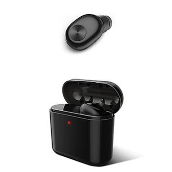 Bluetooth Mikrofonlu Kablosuz Mini Kulaklk Tanabilir arj Kutusu Grlt nleme 
