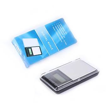Dijital Terazi Mavi LCD Ekran Max 200gr 0.01gr Hassasiyet