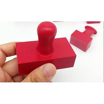 M�h�r Kau�uk Ala��m K�rm�z� Ka�e Dikd�rtgen 17x35mm