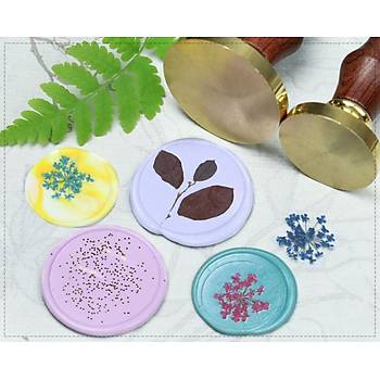 Eritme Balmumu M�hr� Damga 30mm Yuvarlak Bo� Bak�r Kafa + G�la�ac� Kol  