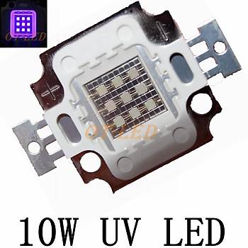 UV Mor LED Ultraviyole Lamba Cip 365nm 10W Yüksek Güç Işığı   