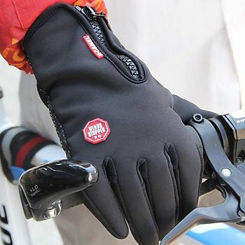 Eldiven Motosiklet Dokunmatik Sututmaz Kaydrmaz Windproof