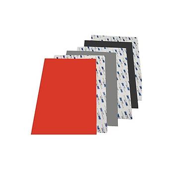 M�h�rc�m K�rm�z� Renk Lateks Kau�uk Kokusuz Kuru Ka�e M�h�r M�rekkep Pedi A4 Ebat 2,3mm 