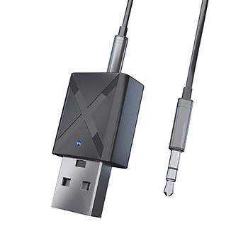 Bluetooth 5.0 Stereo Ses Alıcı Verici Mini 3.5mm AUX  TV PC Araç Kablosuz Adaptör