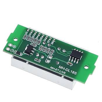 6 Cell Lityum Pil Kapasite Gösterge Modülü Mavi Ekran 22.2V Li-ion