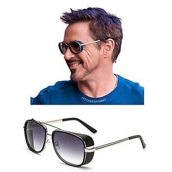 Tony Stark Iron Man Matsuda UV 400 Gne Gzl G13 Siyah Lens