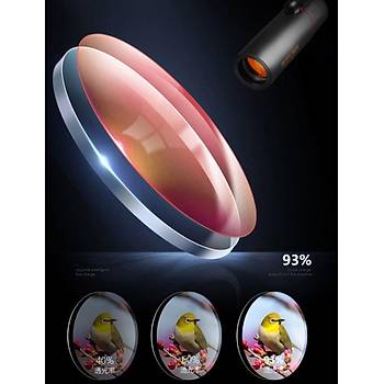 30x25 Monoküler Teleskop Çift Odaklı Optik Zoom Gündüz ve Gece
