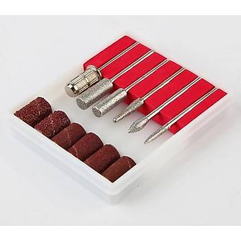 Metal Taşlama Parlatma Yüzük Taş Oyma Nail Art Manikür 12li Set 