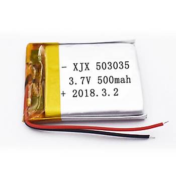 Lipo Pil 3.7V 500mAh Şarjlı li-Polimer Batarya DIY Proje DVD GPS Navigasyon BT Kulaklık 