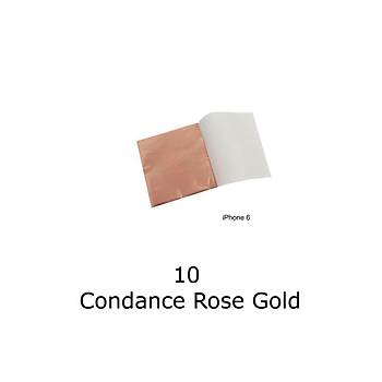 Varak Kaplama Yaprak Metalik Folyo İmitasyon 9x9cm 10lu Paket 10 Condance Rose Gold R5799F-10