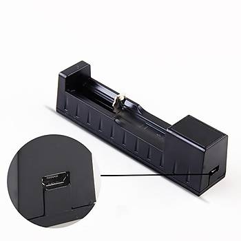 18650 14500 26650 Li-Ion USB Şarj Cihazı Tek Pil Kapasiteli 3.7-4.2 V Şarj Koruma
