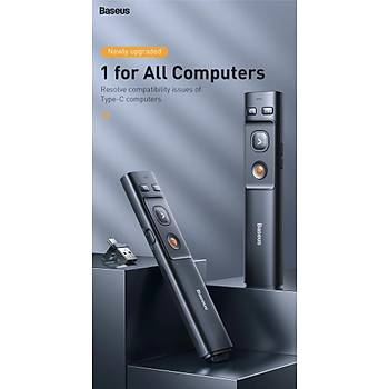 Baseus Presenter 100mt Sunum Kumandası Kablosuz Lazer İşaretçi 