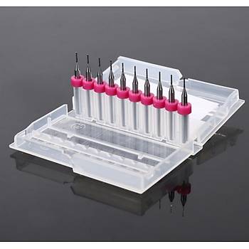 Tungsten Karbür PCB Kesme CNC Freze Ahşap İşleme 0.8mm 10 Adet 
