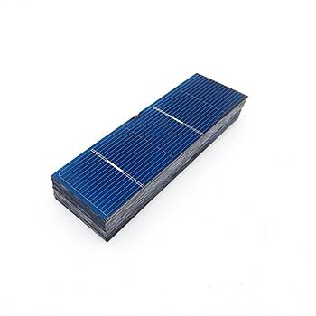 Fotovoltaik Güneş Paneli Monokristal 50 Adet 0.37 W 78*26mm DIY