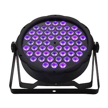 54 LED UV Mor Sahne Işık DMX 8 Kanal Ultraviyole Strobe Projeksiyon Lamba