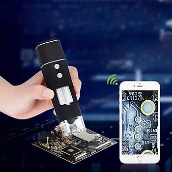 1000 X HD USB WiFi Kablosuz Dijital Mikroskop Büyüteç IOS ve Android