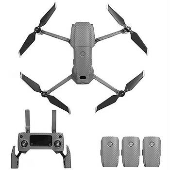 DJI Mavic 2 Zoom PVC Karbon Desenli Full Body kartma Seti