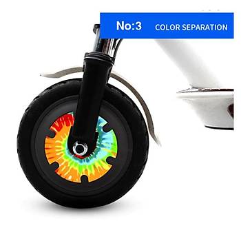 M365/Pro/1S Scooter ��in Tekerlek Reflekt�r Etiketi Desenli Seri
