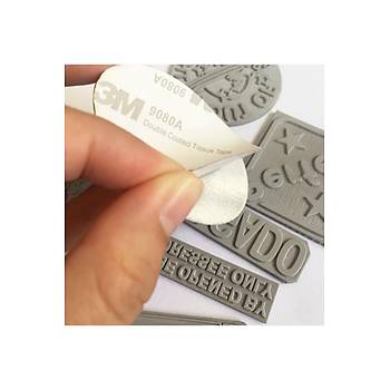 M�h�rc�m Gri Renk Lateks Kau�uk Kokusuz Kuru Ka�e M�h�r M�rekkep Pedi A4 Ebat 2,3mm 