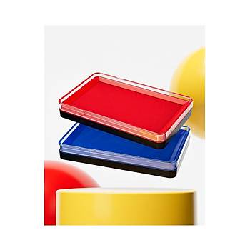 Krmz Mrekkepli Bask Pedi Istampa Ofis Boyu 137*85mm Su Bazl 