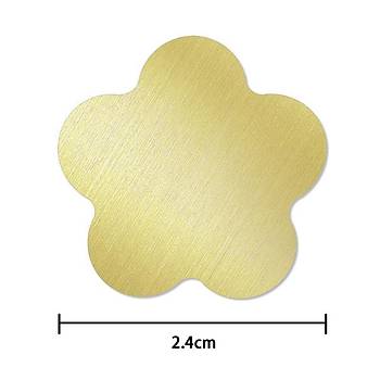 Bo� Mum M�h�r Pirin� Damga Ba�l��� 5 Yaprakl� �i�ek 24x284mm