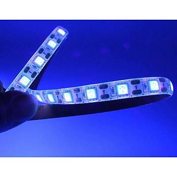 395nm UV 5V �erit LED 5050 60/1 mt Yap��kanl� Kesilebilir
