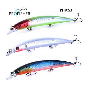 Profisher 3 Renk Set 3 Kanca Sahte Balık Yem 13,4 gr 13,3 cm L Trap