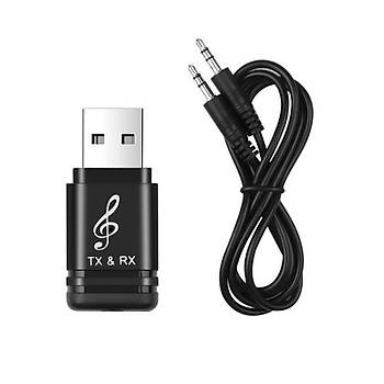 Bt V5.0 Usb Verici Alıcı Stereo Ses Müzik A2DP AVRCP Adaptörü Tv den Kulaklığa 