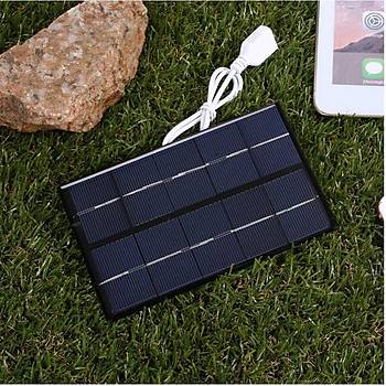 5W 5V Usb kl Polysilicon Gne Paneli Tanabilir Gne Enerjisi arj Cihaz Paneli 