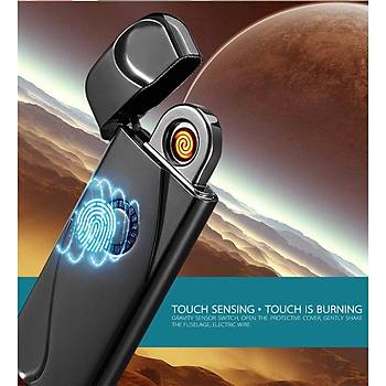 Elektronik Tesla akmak Metal Ultra nce USB arjl Alevsiz Rzgar Geirmez 