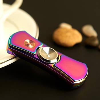 Alevsiz Tesla Çakmak Led Işıklı Stres Çarkı USB Şarjlı Rüzgar Geçirmez