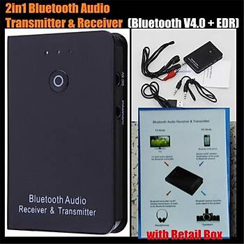 Bluetooth RX/TX Verici/Alýcý Kablosuz A2DP Ses Müzik Adaptörü Audio Player 