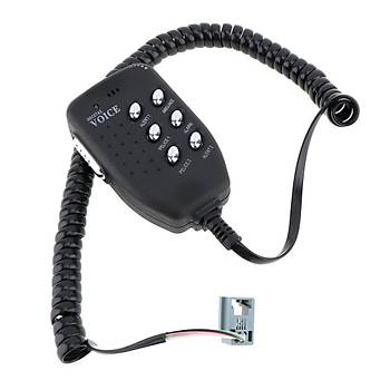 Ara Motosiklet Megafon Hoparlr 115db 100W 12V 6 Farkl Siren Sesi Mikrofon