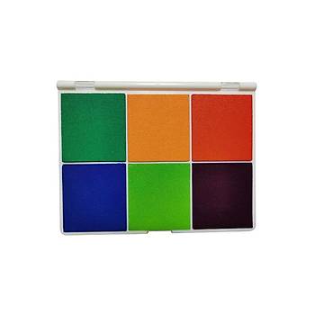 6 in 1 Arada Istampa Büyük Boy 165*127mm Çok Renkli Mürekkep Pedi    