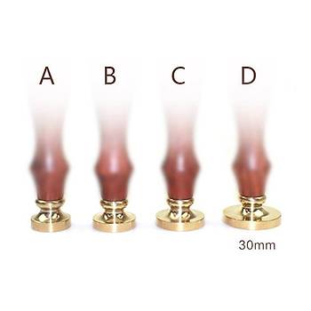 Eritme Balmumu M�hr� Damga 30mm Yuvarlak Bo� Bak�r Kafa + G�la�ac� Kol  