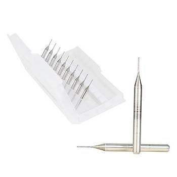 Tungsten Karbür PCB Kesme CNC Freze Ahşap İşleme 0.4mm 10 Adet 