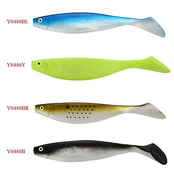 PROFISHER Silikon Yapay T Kuyruk 25cm Mavi Yem