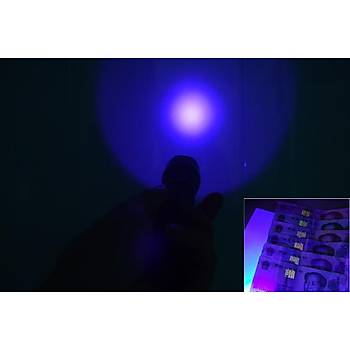 TRLIFE 502B 3W UV LED MOR IIK EL FENER 395-410nm