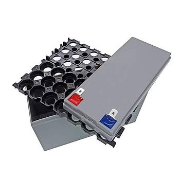 18650 11.1V 12.6V Lityum Pil Kutusu 3 Seri 7 Paralel Blok Akü DIY