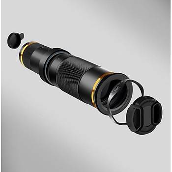 30X Telefoto Lens Harici 4K HD Monoküler Teleskop Telefon İçin 