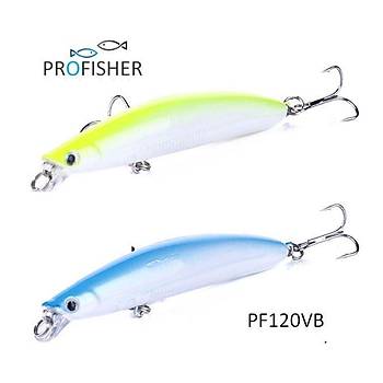 PROFISHER 2 Renk Set 2 Kanca Sahte Balık Yem 9 gr 9 cm B Luya