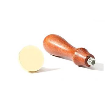 Eritme Balmumu M�hr� Damga 22 mm Yuvarlak Bo� Bak�r Kafa + G�la�ac� Kol 