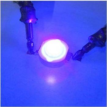 3W UV Boncuk Power Led 400-405nm 350-700 mAh  8mm 3.0-3.6V 