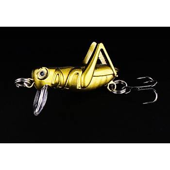 PROFISHER 5 Renk Set 1 Kanca Sahte Yem 3 gr 4 cm Grasshopper